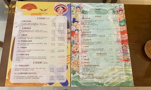 Herbal Heritage Spa的中文服務價格表