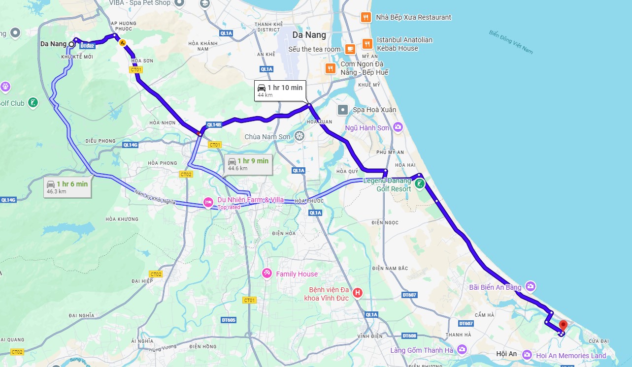 How to Get from Da Nang to Hoi An by motorbike