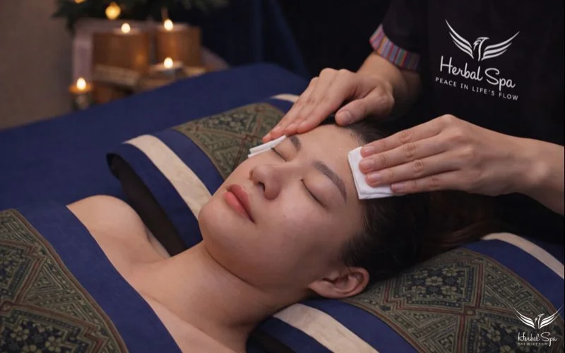 Spa chăm sóc da mặt chuyên sâu kết hợp bấm huyêt vùng mặt
