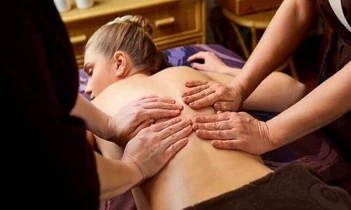 Experience the transformative power of Danang Four Hands Massage: Dual therapists create a soothing rhythm.