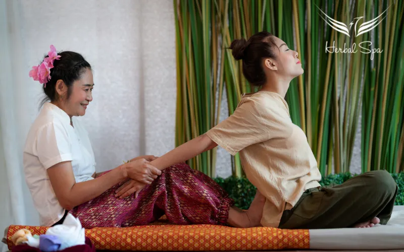 Thai massage process