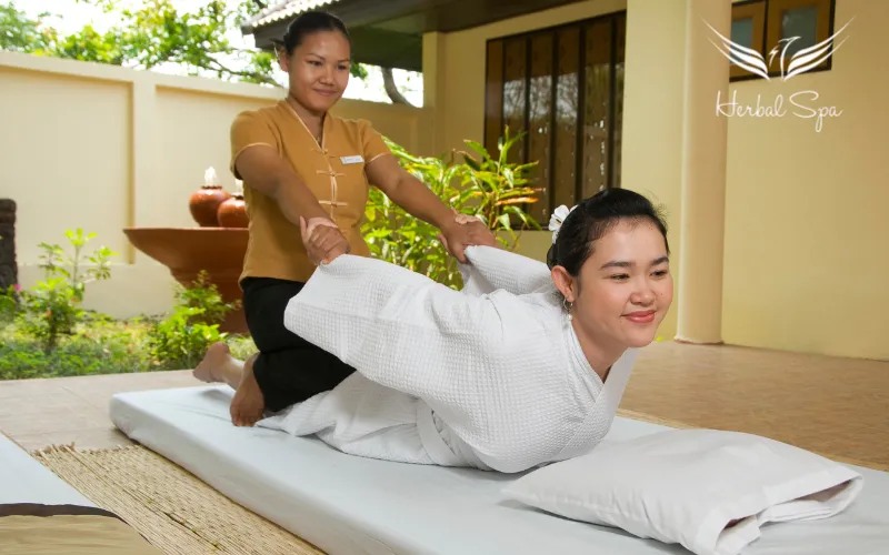 Thai massage process