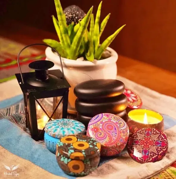 A unique approach incorporates hot stones, essential oils, and natural herbs