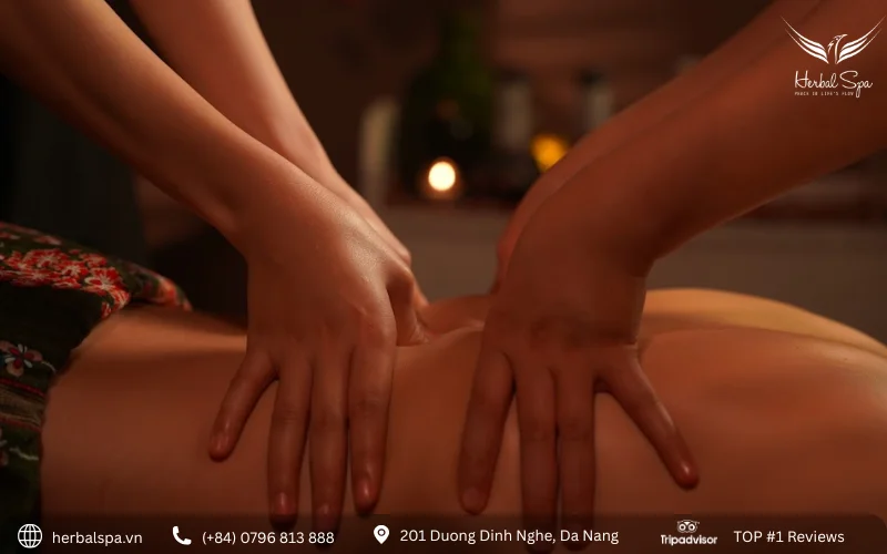 포 핸즈 마사지