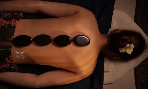 Hot stone massage full body