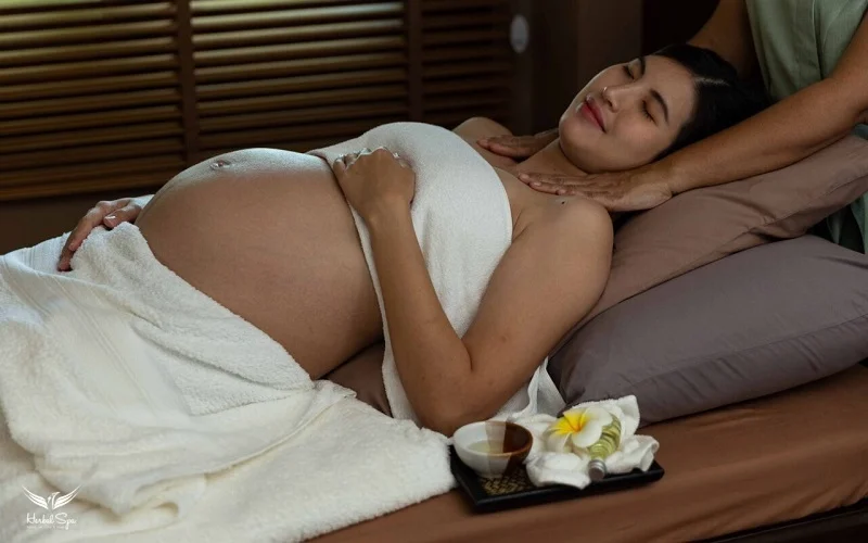 Side-lying position in pregnancy massage promotes better circulation.