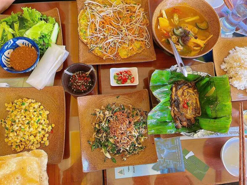 Những món chay hấp dẫn tại nhà hàng chay Minh Hiển tại Hội An