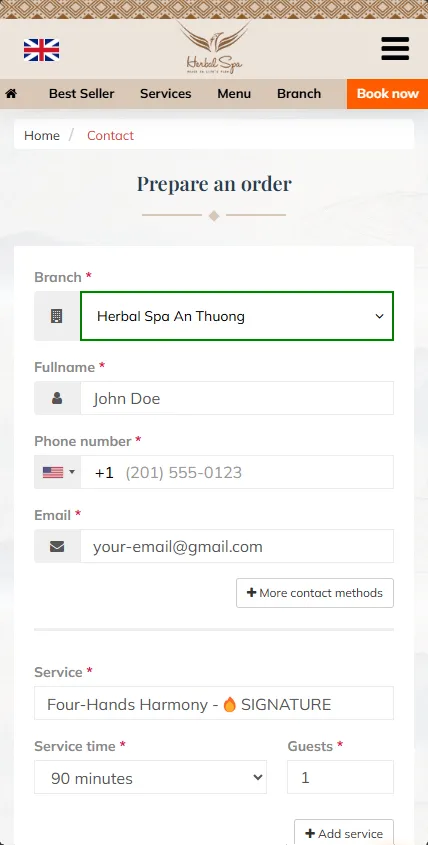 Enter your personal information