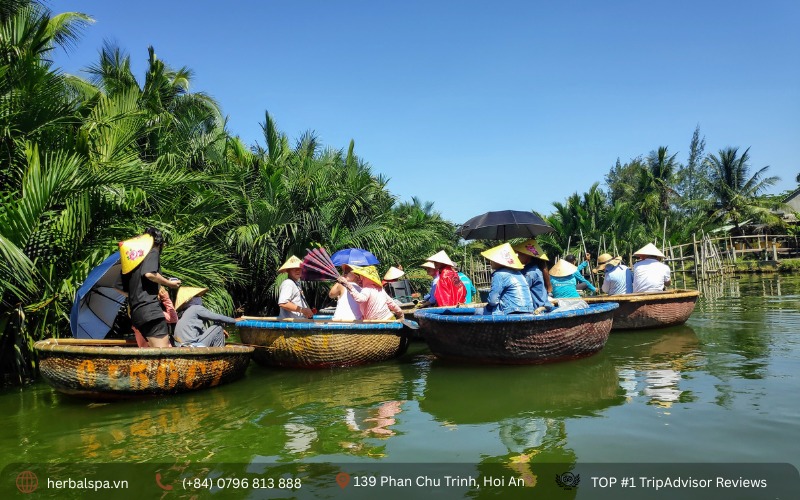 My basket boat experience with my family at Cam Thanh Coconut Village was so much fun