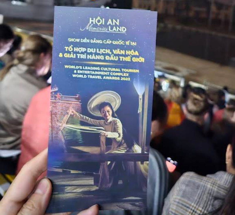 My ticket for the Hoi An Memories Show