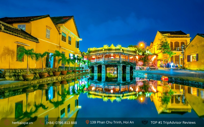 The Japanese Covered Bridge looks beautiful from afar and is full of history