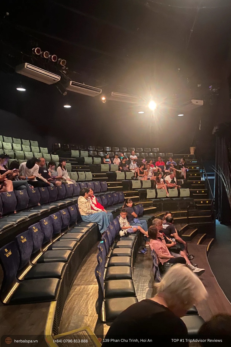 Sitting in my seat at the Lune Center in Hoi An, waiting for the show to start