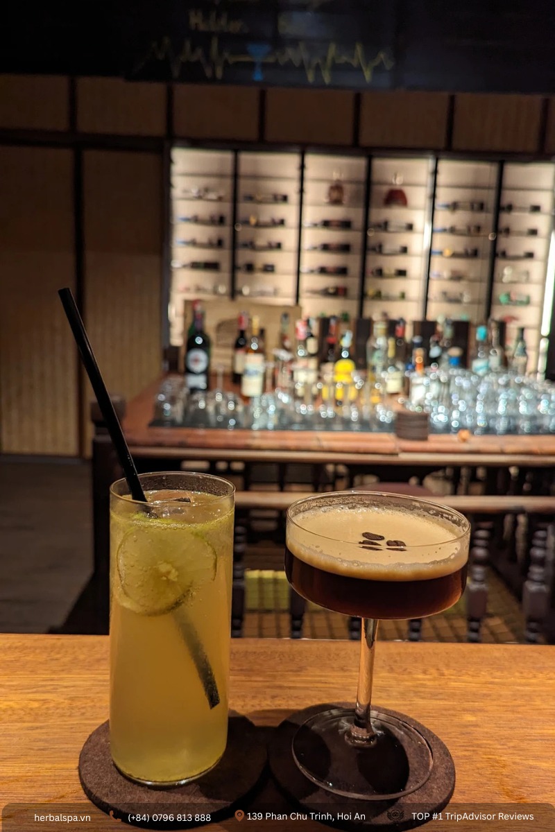 The Espresso Martini is my favorite at Mong Nguyet Secret Bar