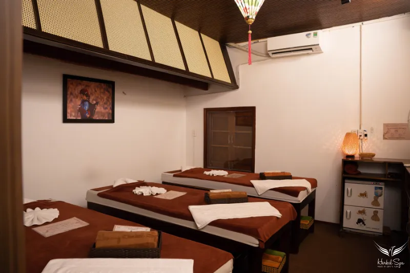 Không gian và màu sắc chủ đạo của spa Hội An